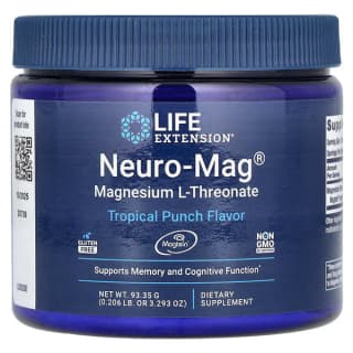 Life Extension, Neuro-Mag, магний L-треонат, вкус тропического пунша, 93,35 г (3,293 унции) LEX-20329