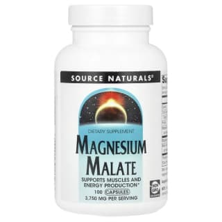 Source Naturals, Малат магния, 100 капсул (625 мг на капсулу)