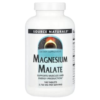 Source Naturals, малат магния, 180 таблеток