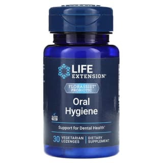 Life Extension, FLORASSIST, пробиотик, для гигиены полости рта, 30 вегетарианских пастилок