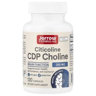Jarrow Formulas, цитиколин, холин CDP, 250 мг, 120 капсул