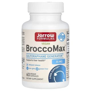 Jarrow Formulas, BroccoMax для веганов, 60 растительных капсул (17,50 мг в 1 капсуле)